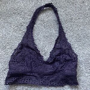 Purple lace bralette